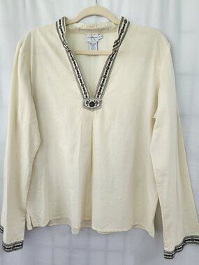 Calvin Klein Jeans Embroidered Cotton Tunic Top